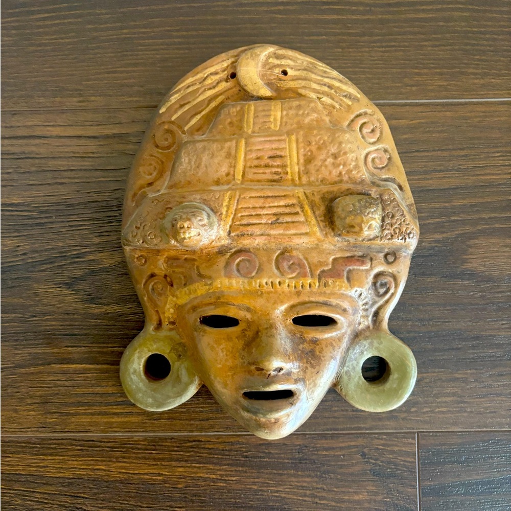 Ceramic Mexican Mask Wall Decor